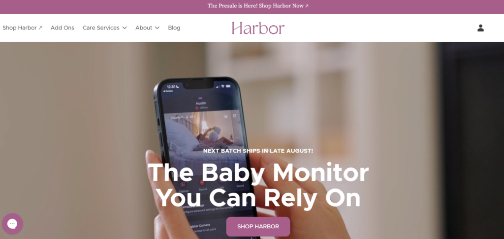 Harbor baby monitoring system